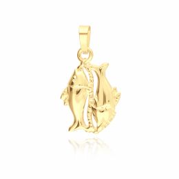 MOISS přívěsek ze žlutého zlata RYBY