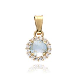 MOISS přívěsek ze žlutého zlata TOPAZ