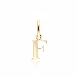 MOISS přívěsek ze žlutého zlata PÍSMENO F