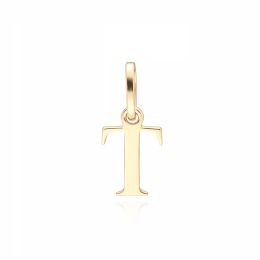 MOISS přívěsek ze žlutého zlata PÍSMENO T