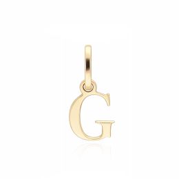 MOISS přívěsek ze žlutého zlata PÍSMENO G