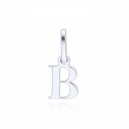 MOISS přívěsek z bílého zlata PÍSMENO B