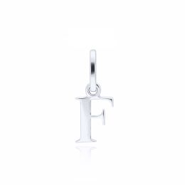 MOISS přívěsek z bílého zlata PÍSMENO F