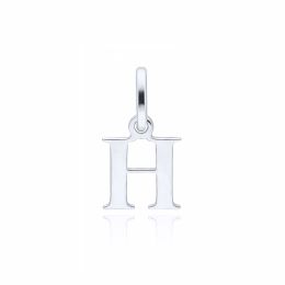 MOISS přívěsek z bílého zlata PÍSMENO H
