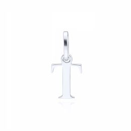 MOISS přívěsek z bílého zlata PÍSMENO T