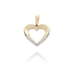 MOISS přívěsek ze žlutého zlata SRDCE