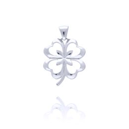 MOISS přívěsek z bílého zlata ČTYŘLÍSTEK