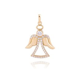 MOISS přívěsek z růžového zlata ANDĚL