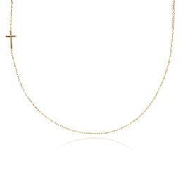 MOISS náhrdelník ze žlutého zlata KŘÍŽEK
