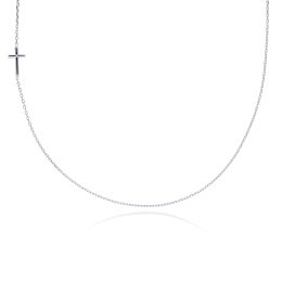 MOISS náhrdelník z bílého zlata SRDCE