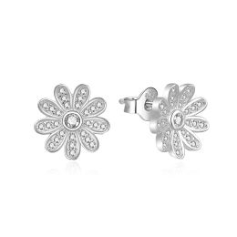 MOISS stříbrné náušnice KVĚTINA