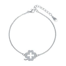 MOISS stříbrný náramek ČTYŘLÍSTEK