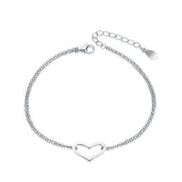 MOISS stříbrný náramek SRDCE
