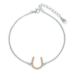 MOISS stříbrný náramek PODKOVA ROSE