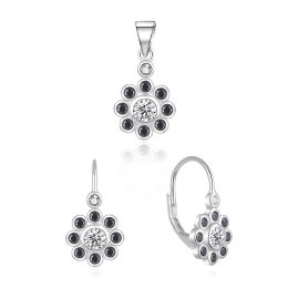 MOISS stříbrná sada KVĚTINA