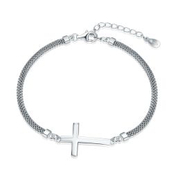 MOISS stříbrný náramek KŘÍŽ