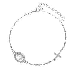 MOISS stříbrný náramek KŘÍŽEK