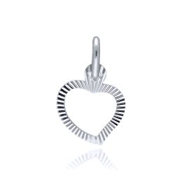 MOISS přívěsek z bílého zlata SRDCE