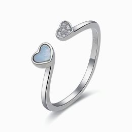 MOISS stříbrný prsten SRDCE