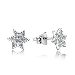 MOISS stříbrné náušnice HVĚZDA