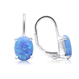 MOISS stříbrné náušnice OPÁL