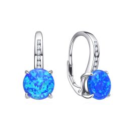 MOISS stříbrné náušnice OPÁL