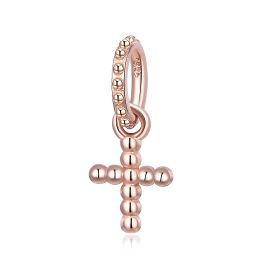 MOISS stříbrný přívěsek KŘÍŽEK ROSE