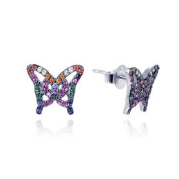 MOISS stříbrné náušnice MOTÝL