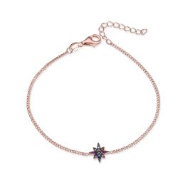 MOISS stříbrný náramek HVĚZDA ROSE
