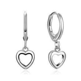MOISS stříbrné náušnice SRDCE