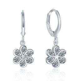 MOISS stříbrné náušnice KVĚTINA