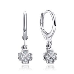 MOISS stříbrné náušnice ČTYŘLÍSTEK