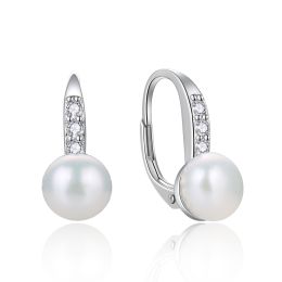 MOISS perlové stříbrné náušnice