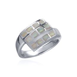 MOISS opálový stříbrný prsten
