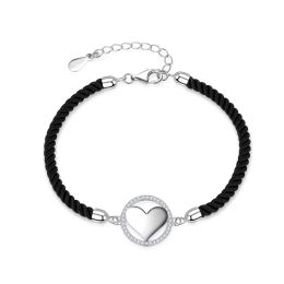 MOISS stříbrný náramek SRDCE