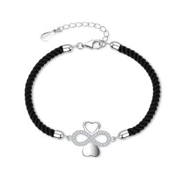 MOISS stříbrný náramek ČTYŘLÍSTEK