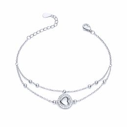 MOISS stříbrný náramek SRDCE