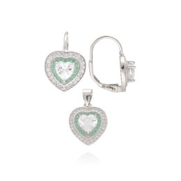 MOISS stříbrná sada SRDCE