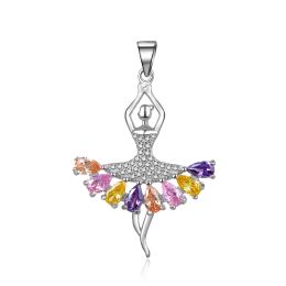 MOISS stříbrný přívěsek BALETKA