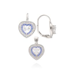 MOISS stříbrná sada SRDCE