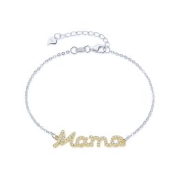 MOISS stříbrný náramek MAMA GOLD
