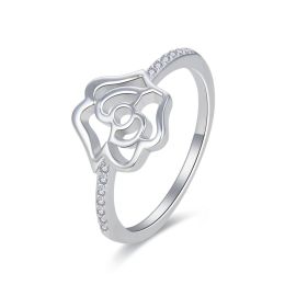 MOISS stříbrný prsten KVĚTINA