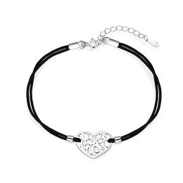 MOISS stříbrný náramek SRDCE