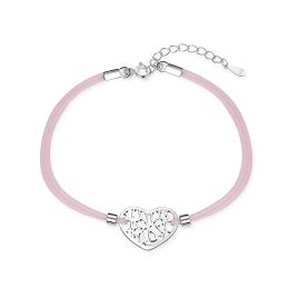 MOISS stříbrný náramek SRDCE