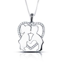 MOISS stříbrný přívěsek SRDCE