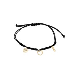 MOISS provázkový náramek ze žlutého zlata SRDCE