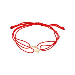 MOISS provázkový náramek ze žlutého zlata SRDCE