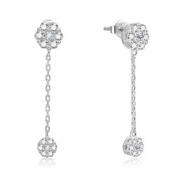 MOISS stříbrné náušnice KVĚTINA