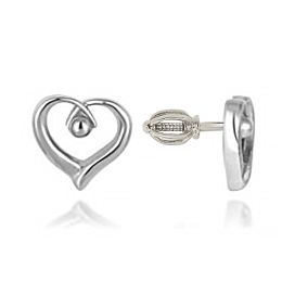 MOISS stříbrné náušnice SRDCE