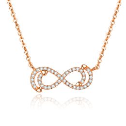 MOISS stříbrný náhrdelník NEKONEČNO ROSE